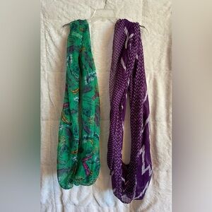 Two Infinity Scarves